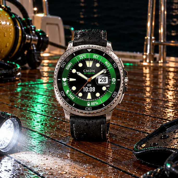 Diver Green — Digital Dive Watch Face Green