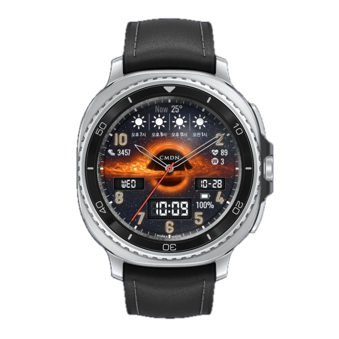 블랙홀 디지털 — Black Hole Digital Watch Face