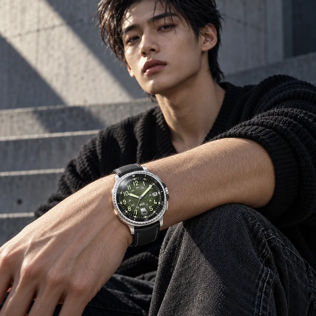 럭셔리 밀리터리 24H — Luxe Military 24H Watch Face