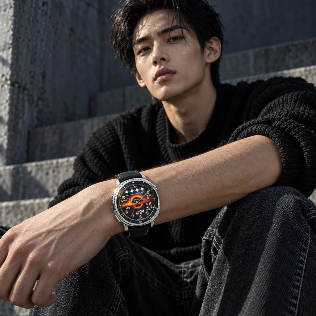블랙홀 디지털 — Black Hole Digital Watch Face