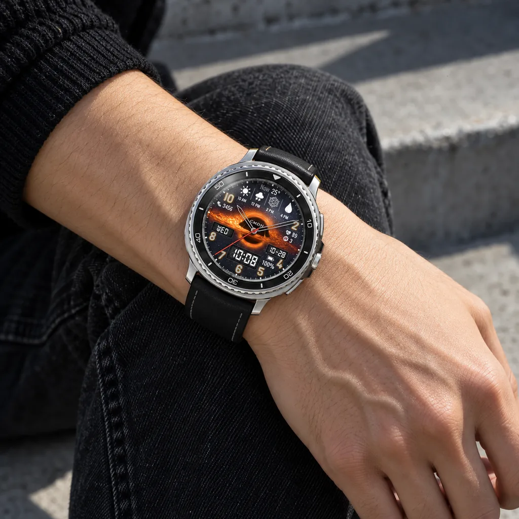 블랙홀 디지털 — Black Hole Digital Watch Face