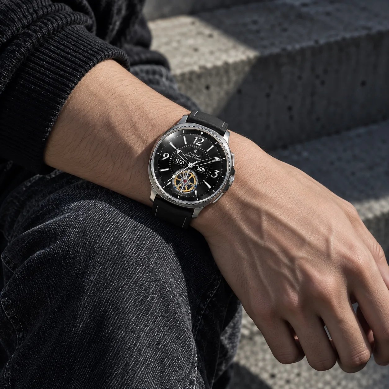 스켈레톤 뚜르비옹 — Skeleton Tourbillon Watch Face
